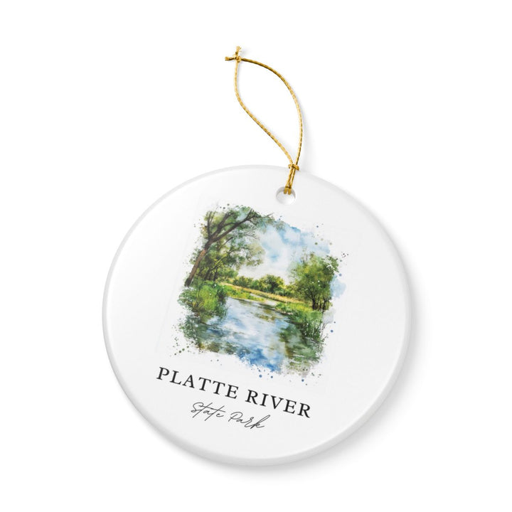 Platte River State Park Nebraska Ornament: Unique Platte River State Park Souvenir, Platte River State Park Nebraska Xmas Decor