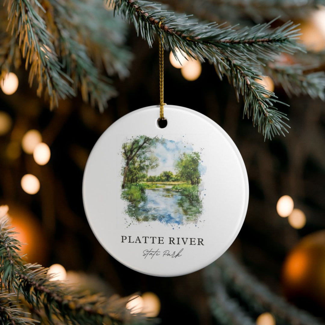 Platte River State Park Nebraska Ornament: Unique Platte River State Park Souvenir, Platte River State Park Nebraska Xmas Decor