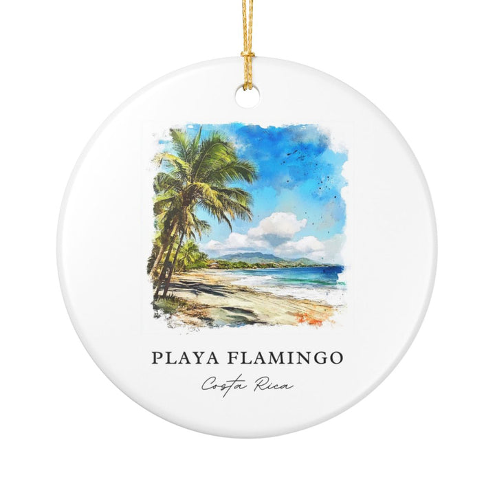 Playa Flamingo Costa Rica Ornament: Unique Playa Flamingo Costa Rica Souvenir, Playa Flamingo Costa Rica Xmas Decor