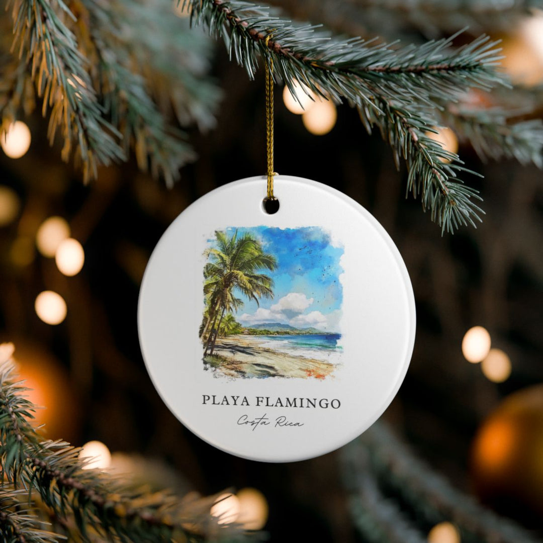 Playa Flamingo Costa Rica Ornament: Unique Playa Flamingo Costa Rica Souvenir, Playa Flamingo Costa Rica Xmas Decor