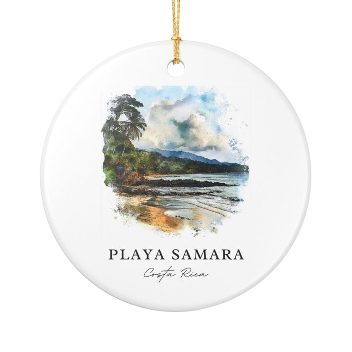 Playa Samara Costa Rica Ornament: Unique Playa Samara Costa Rica Souvenir, Playa Samara Costa Rica Xmas Decor