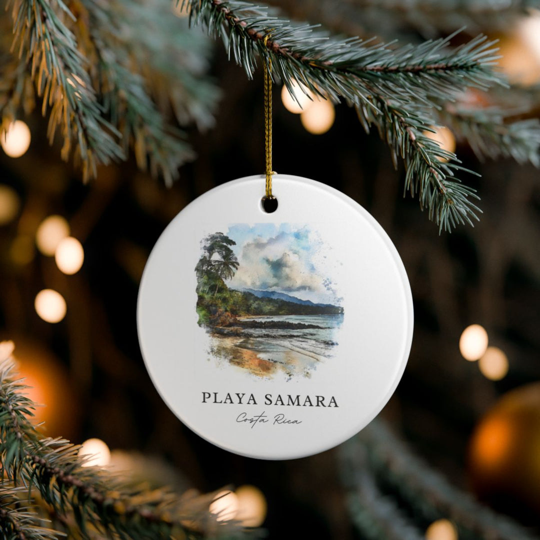 Playa Samara Costa Rica Ornament: Unique Playa Samara Costa Rica Souvenir, Playa Samara Costa Rica Xmas Decor