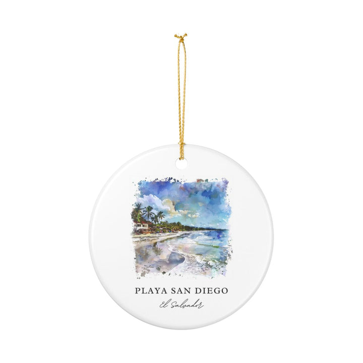 Playa San Diego El Salvador Ornament: Unique Playa San Diego El Salvador Souvenir, Playa San Diego El Salvador Xmas Decor