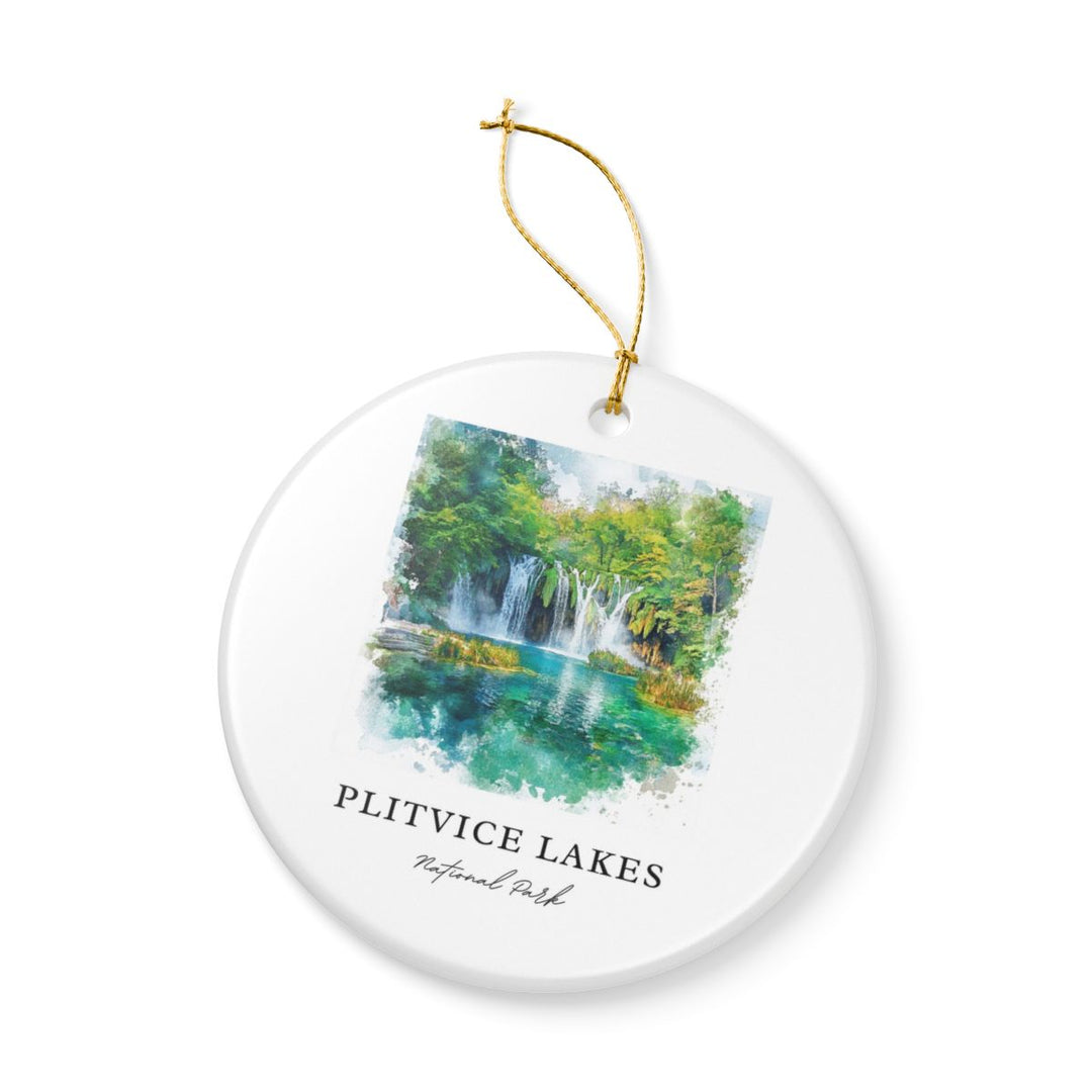 Plitvice Lakes National Park Croatia Ornament: Unique Plitvice Lakes National Park Souvenir, Plitvice Lakes National Park Croatia Xmas Decor
