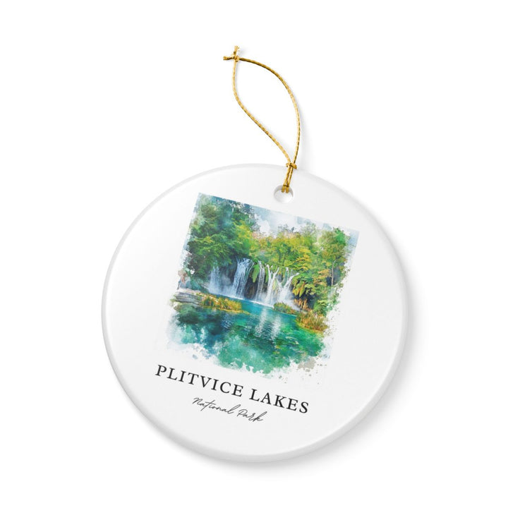 Plitvice Lakes National Park Croatia Ornament: Unique Plitvice Lakes National Park Souvenir, Plitvice Lakes National Park Croatia Xmas Decor