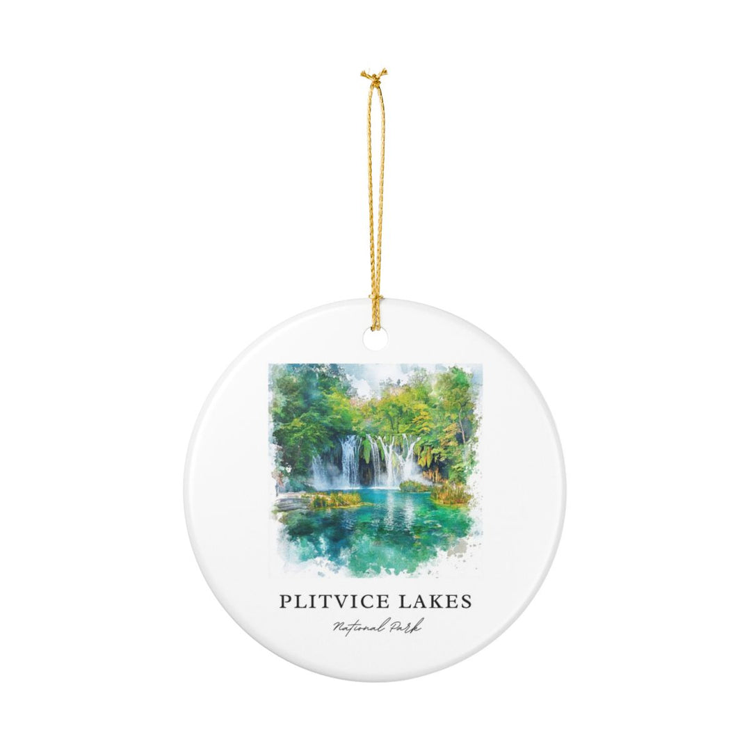 Plitvice Lakes National Park Croatia Ornament: Unique Plitvice Lakes National Park Souvenir, Plitvice Lakes National Park Croatia Xmas Decor
