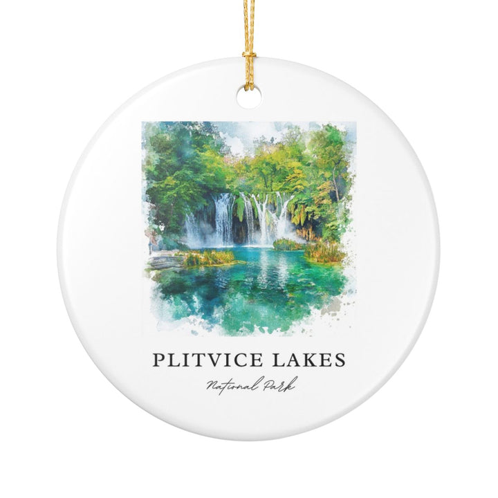 Plitvice Lakes National Park Croatia Ornament: Unique Plitvice Lakes National Park Souvenir, Plitvice Lakes National Park Croatia Xmas Decor