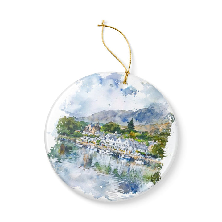 Plockton Scotland Ornament: Unique Plockton Souvenir, Plockton Scotland Xmas Decor, and Authentic Plockton Gift