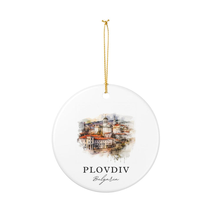 Plovdiv Bulgaria Ornament: Unique Plovdiv Bulgaria Souvenir, Plovdiv Bulgaria Xmas Decor, and Authentic Plovdiv Bulgaria Gift
