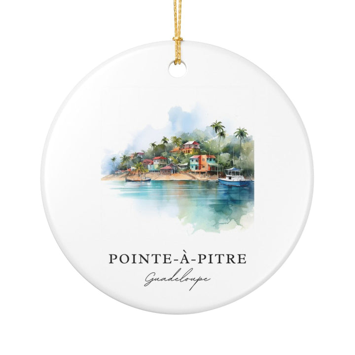 Pointe À Pitre Guadeloupe Ornament: Unique Pointe À Pitre Guadeloupe Souvenir, Pointe À Pitre Guadeloupe Xmas Decor