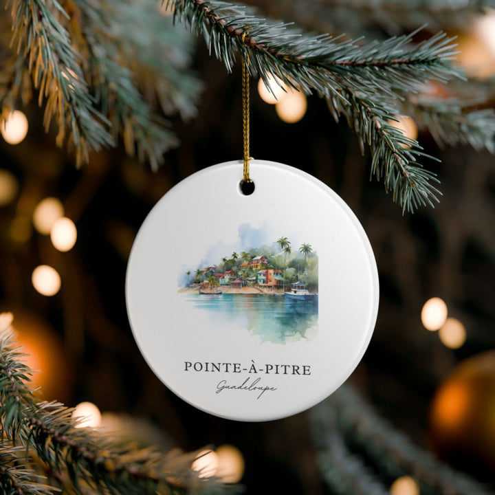 Pointe À Pitre Guadeloupe Ornament: Unique Pointe À Pitre Guadeloupe Souvenir, Pointe À Pitre Guadeloupe Xmas Decor