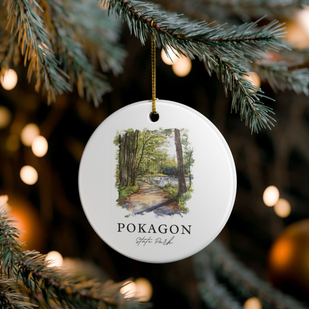 Pokagon State Park Indiana Ornament: Unique Pokagon State Park Indiana Souvenir, Pokagon State Park Indiana Xmas Decor