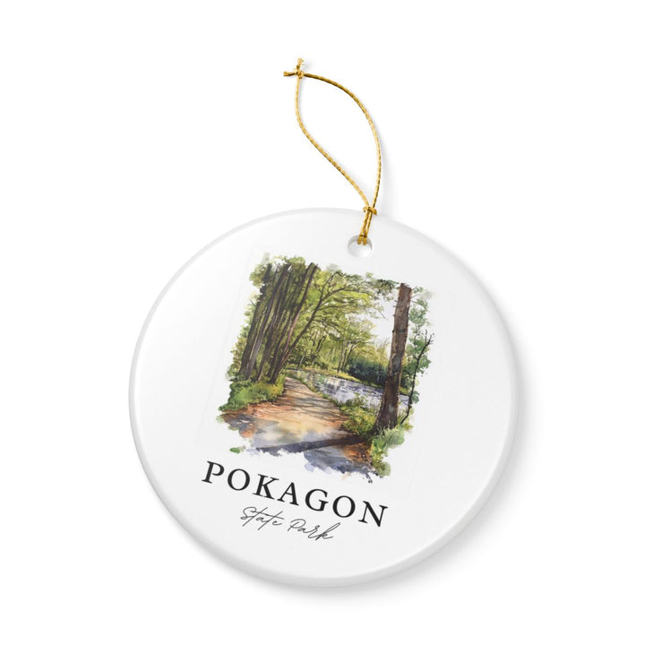 Pokagon State Park Indiana Ornament: Unique Pokagon State Park Indiana Souvenir, Pokagon State Park Indiana Xmas Decor