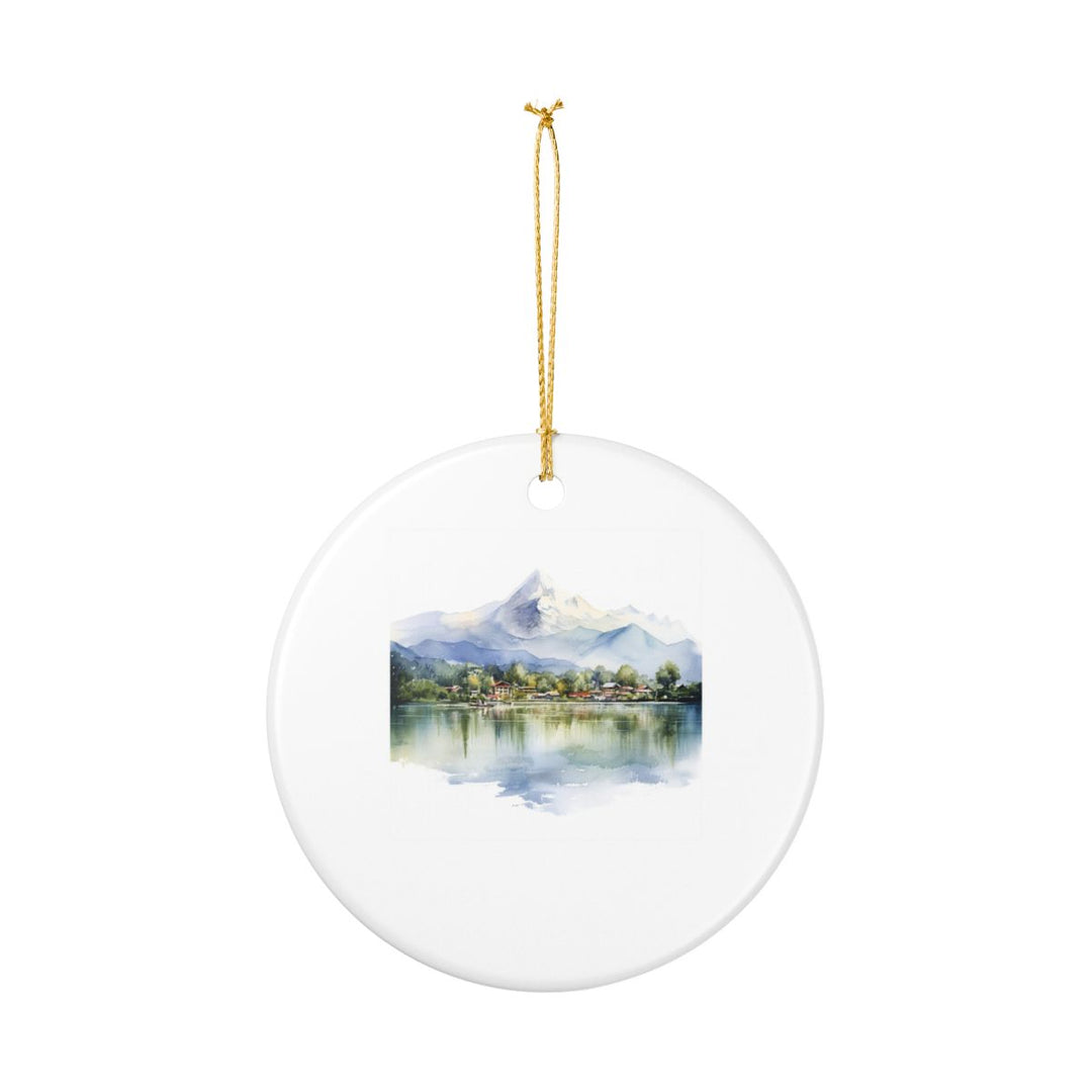 Pokhara Nepal Ornament: Unique Pokhara Nepal Souvenir, Pokhara Nepal Xmas Decor, and Authentic Pokhara Nepal Gift