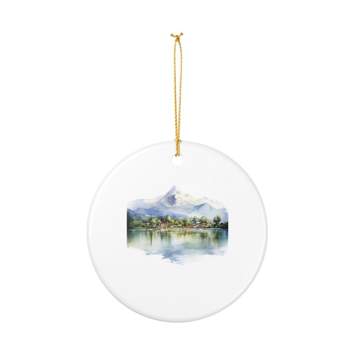 Pokhara Nepal Ornament: Unique Pokhara Nepal Souvenir, Pokhara Nepal Xmas Decor, and Authentic Pokhara Nepal Gift