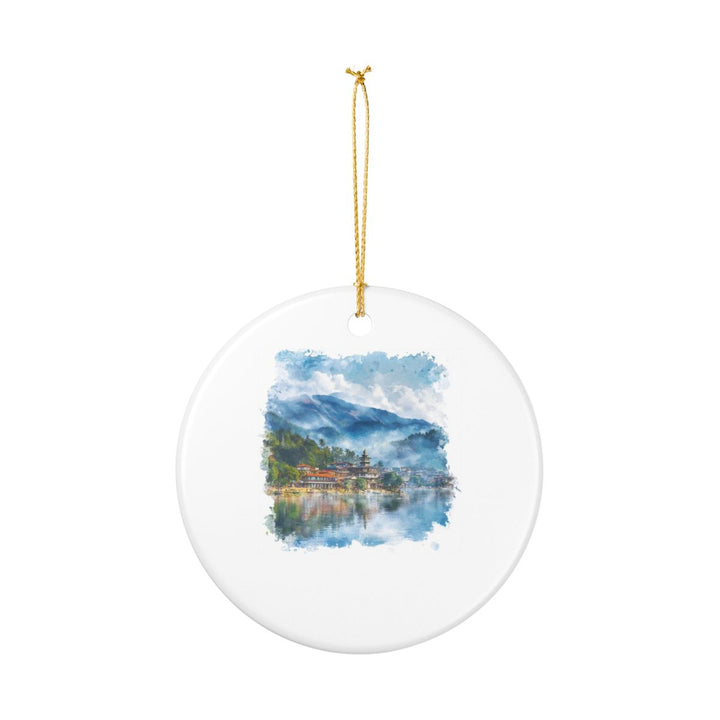 Pokhara Nepal Ornament: Unique Pokhara Nepal Souvenir, Pokhara Nepal Xmas Decor, and Authentic Pokhara Nepal Gift