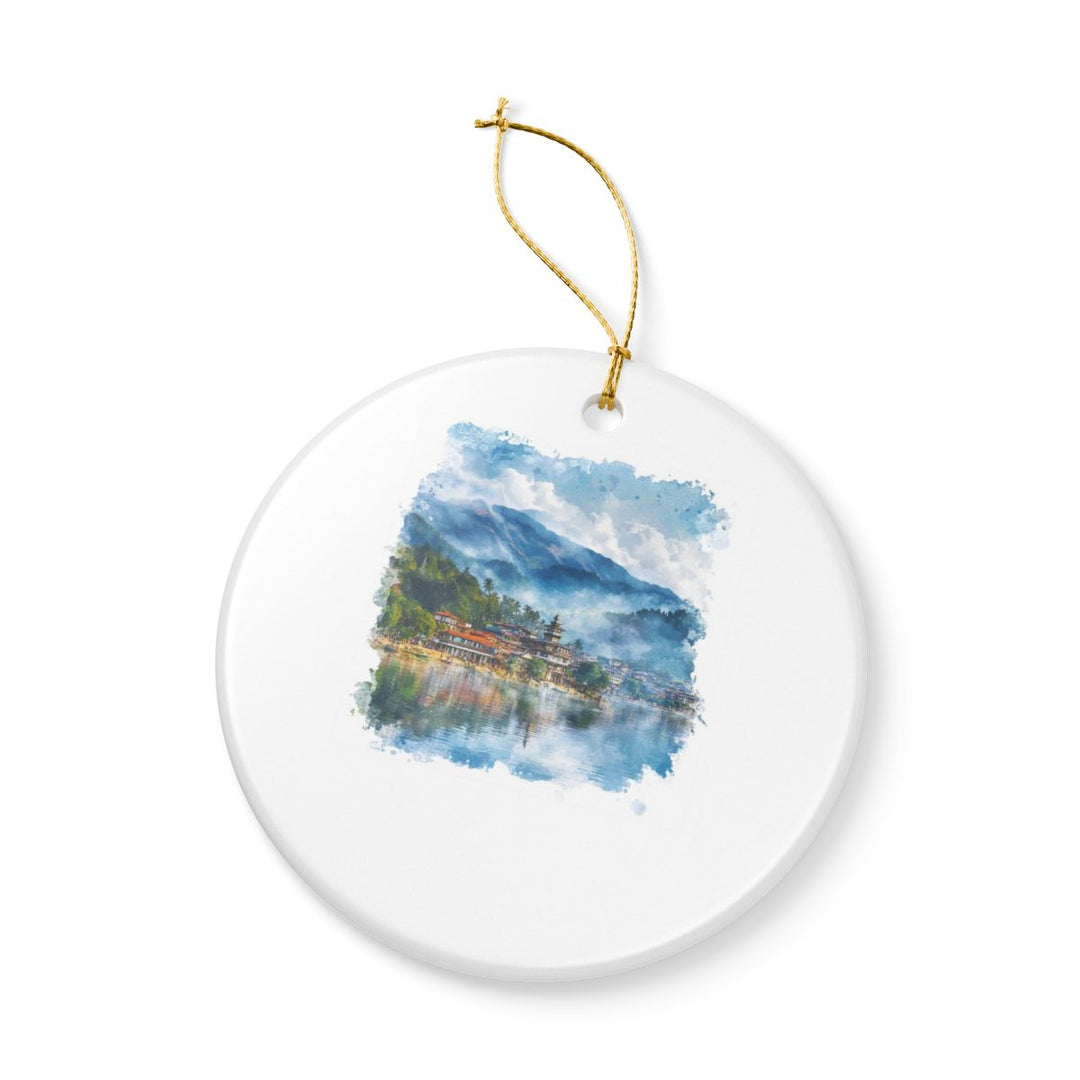 Pokhara Nepal Ornament: Unique Pokhara Nepal Souvenir, Pokhara Nepal Xmas Decor, and Authentic Pokhara Nepal Gift
