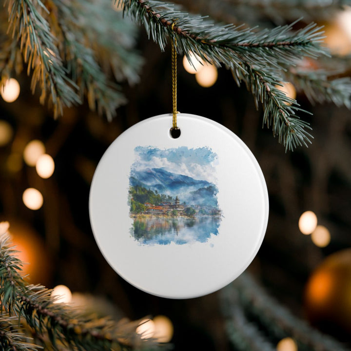 Pokhara Nepal Ornament: Unique Pokhara Nepal Souvenir, Pokhara Nepal Xmas Decor, and Authentic Pokhara Nepal Gift