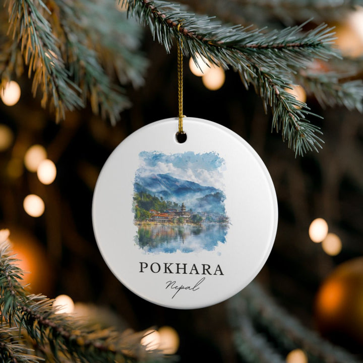 Pokhara Nepal Ornament | Christmas Travel Souvenir Gift