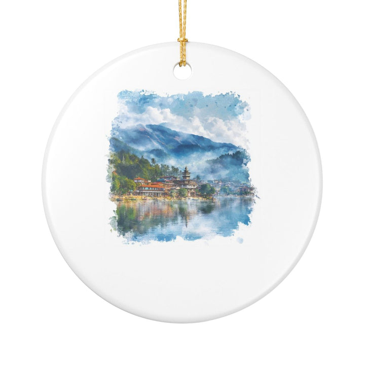 Pokhara Nepal Ornament: Unique Pokhara Nepal Souvenir, Pokhara Nepal Xmas Decor, and Authentic Pokhara Nepal Gift