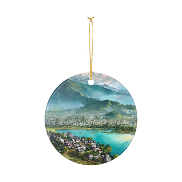 Pokhara Nepal Ornament: Unique Pokhara Nepal Souvenir, Pokhara Nepal Xmas Decor, and Authentic Pokhara Nepal Gift