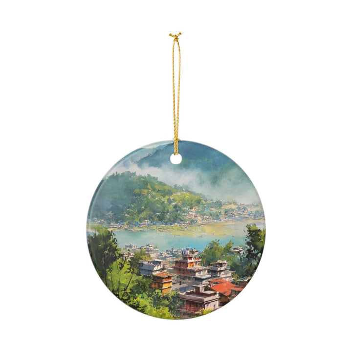 Pokhara Nepal Ornament: Unique Pokhara Nepal Souvenir, Pokhara Nepal Xmas Decor, and Authentic Pokhara Nepal Gift
