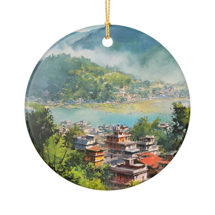 Pokhara Nepal Ornament: Unique Pokhara Nepal Souvenir, Pokhara Nepal Xmas Decor, and Authentic Pokhara Nepal Gift