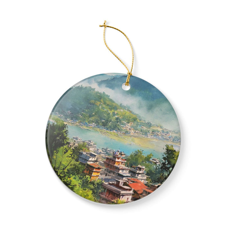 Pokhara Nepal Ornament: Unique Pokhara Nepal Souvenir, Pokhara Nepal Xmas Decor, and Authentic Pokhara Nepal Gift