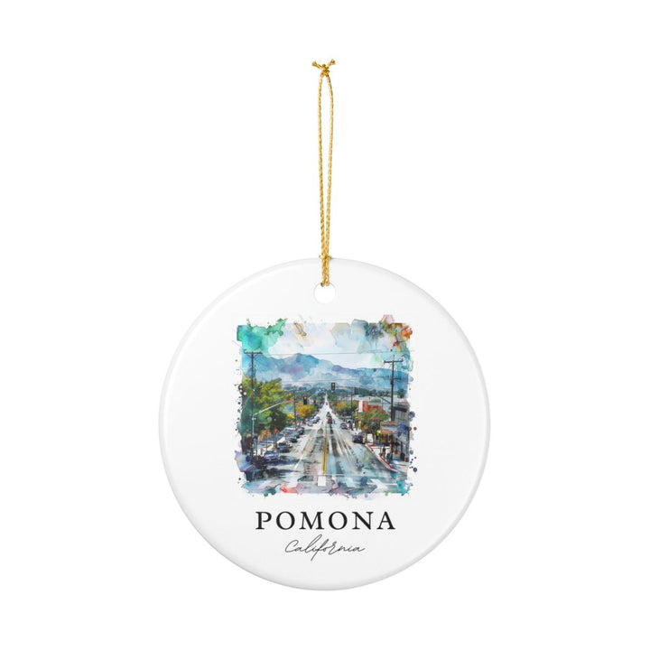 Pomona California Ornament: Unique Pomona California Souvenir, Pomona California Xmas Decor, and Authentic Pomona California Gift