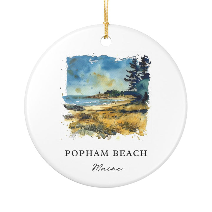 Popham Beach State Park Maine Ornament: Unique Popham Beach State Park Souvenir, Popham Beach State Park Maine Xmas Decor
