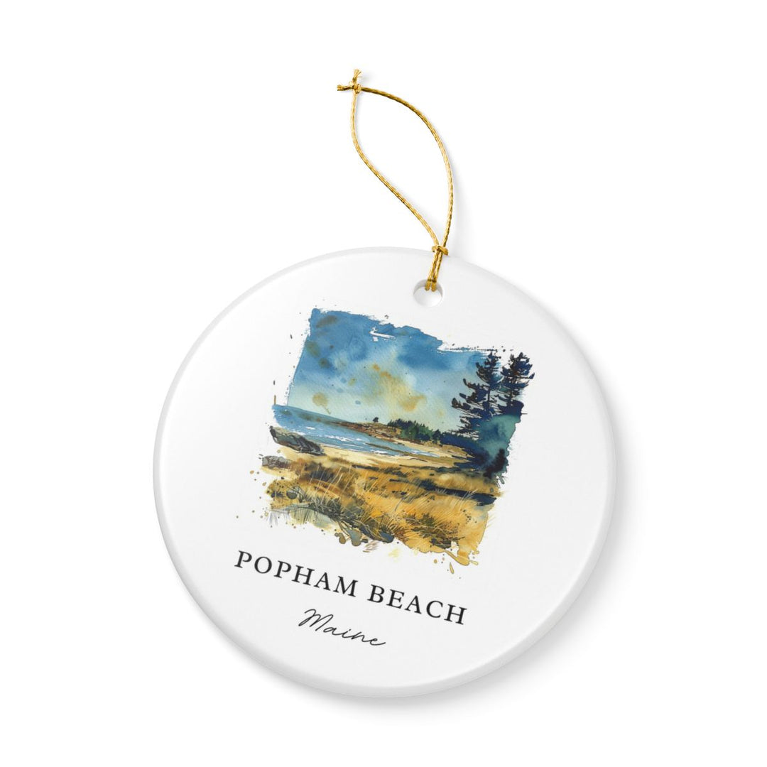 Popham Beach State Park Maine Ornament: Unique Popham Beach State Park Souvenir, Popham Beach State Park Maine Xmas Decor