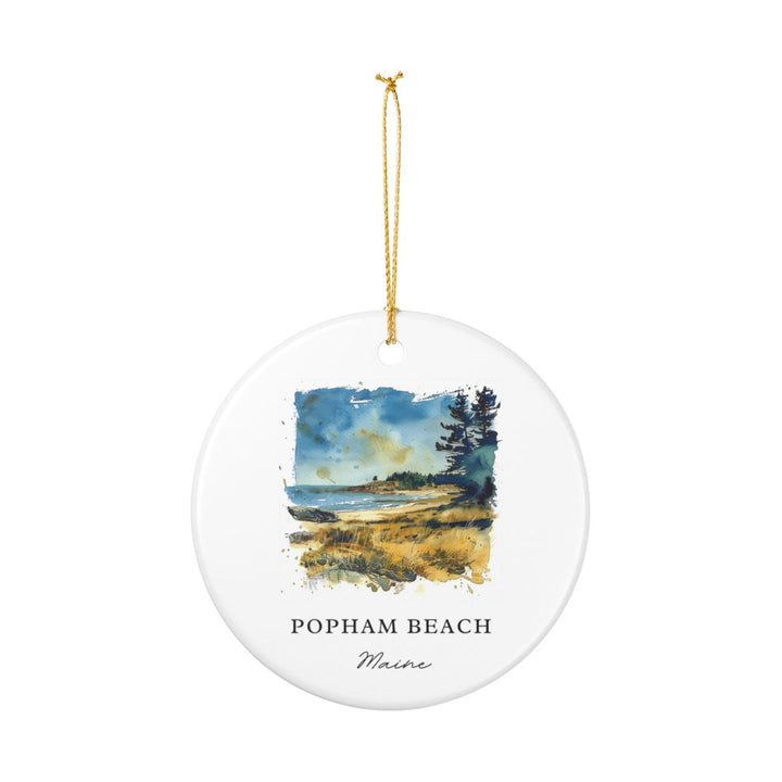 Popham Beach State Park Maine Ornament: Unique Popham Beach State Park Souvenir, Popham Beach State Park Maine Xmas Decor