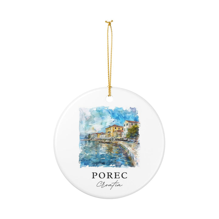 Porec Croatia Ornament: Unique Porec Croatia Souvenir, Porec Croatia Xmas Decor, and Authentic Porec Croatia Gift