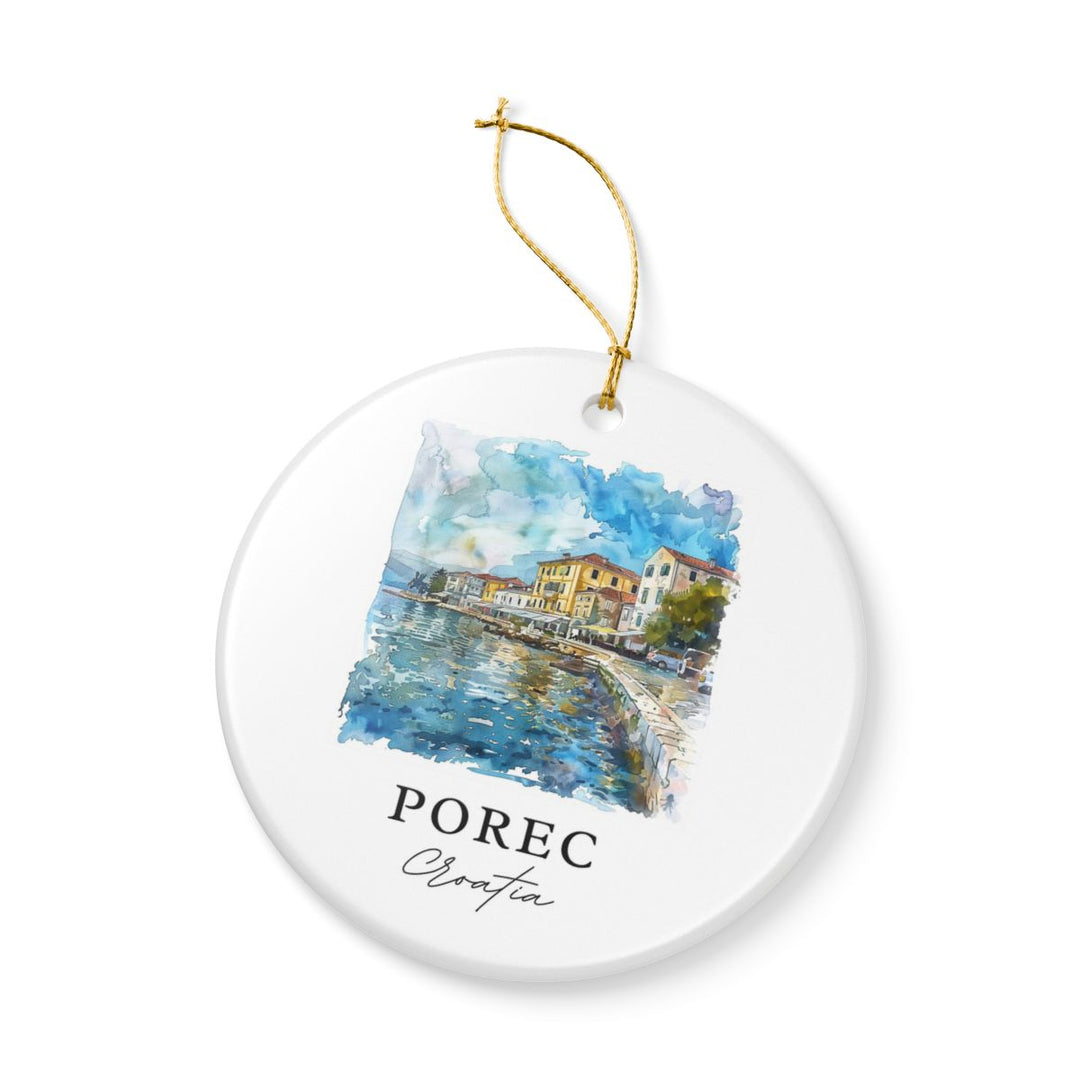 Porec Croatia Ornament: Unique Porec Croatia Souvenir, Porec Croatia Xmas Decor, and Authentic Porec Croatia Gift