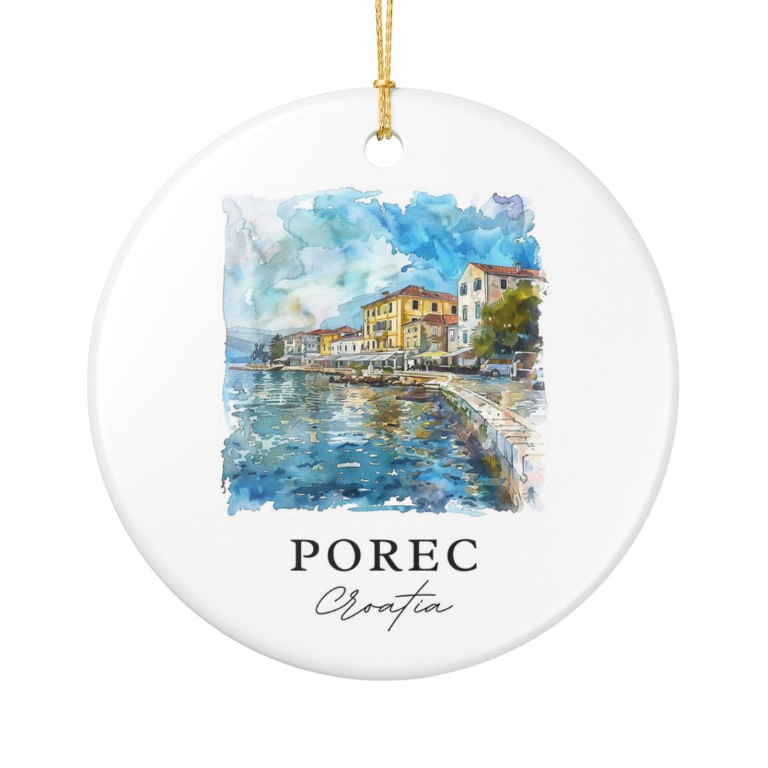 Porec Croatia Ornament: Unique Porec Croatia Souvenir, Porec Croatia Xmas Decor, and Authentic Porec Croatia Gift