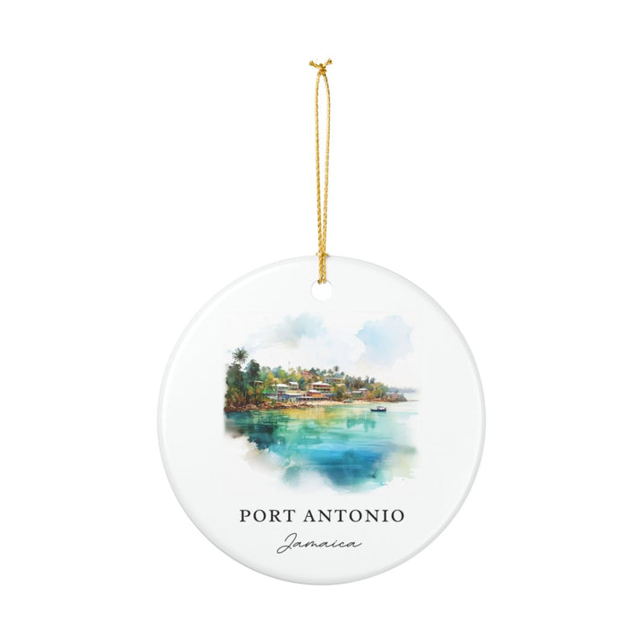 Port Antonio Ornament: Unique Port Antonio Souvenir, Port Antonio Xmas Decor, and Authentic Port Antonio Gift