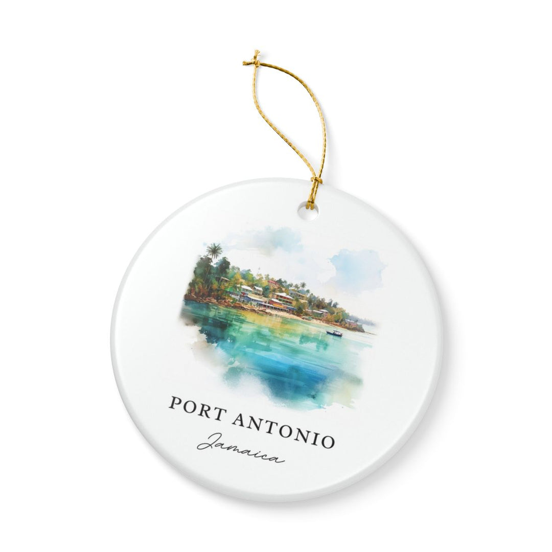 Port Antonio Ornament: Unique Port Antonio Souvenir, Port Antonio Xmas Decor, and Authentic Port Antonio Gift