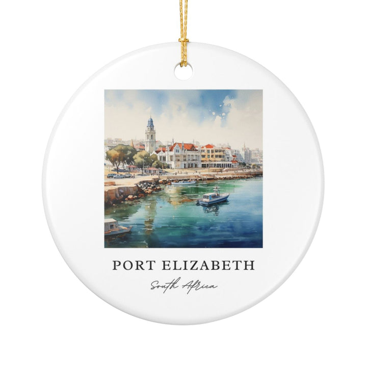 Port Elizabeth South Africa Ornament: Unique Port Elizabeth Souvenir, Port Elizabeth South Africa Xmas Decor, and Authentic Port Elizabeth Gift