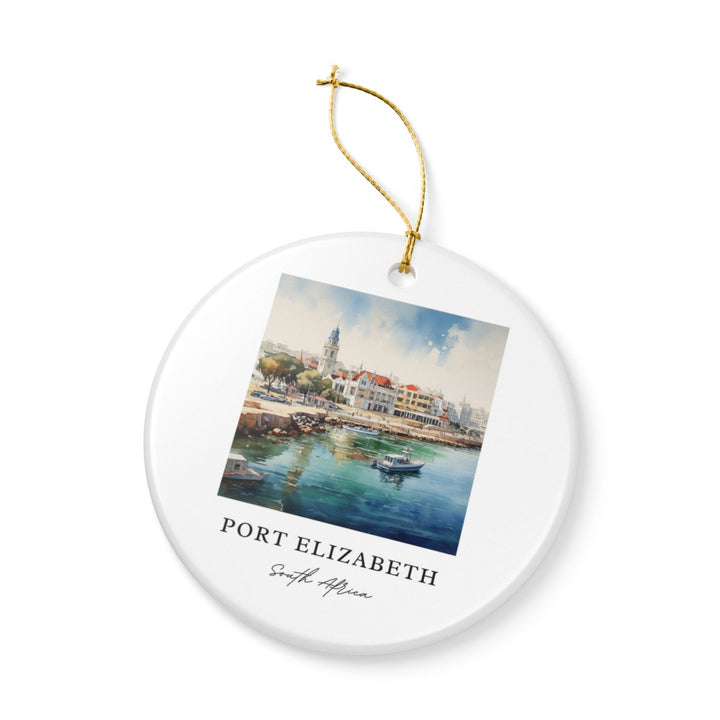 Port Elizabeth South Africa Ornament: Unique Port Elizabeth Souvenir, Port Elizabeth South Africa Xmas Decor, and Authentic Port Elizabeth Gift
