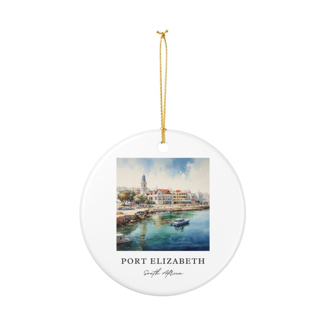 Port Elizabeth South Africa Ornament: Unique Port Elizabeth Souvenir, Port Elizabeth South Africa Xmas Decor, and Authentic Port Elizabeth Gift