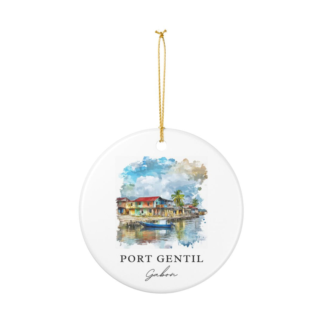 Port-gentil Ornament: Unique Port-gentil Souvenir, Port-gentil Xmas Decor, and Authentic Port-gentil Gift