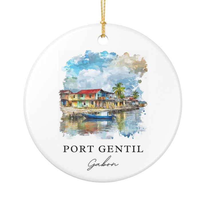Port-gentil Ornament: Unique Port-gentil Souvenir, Port-gentil Xmas Decor, and Authentic Port-gentil Gift