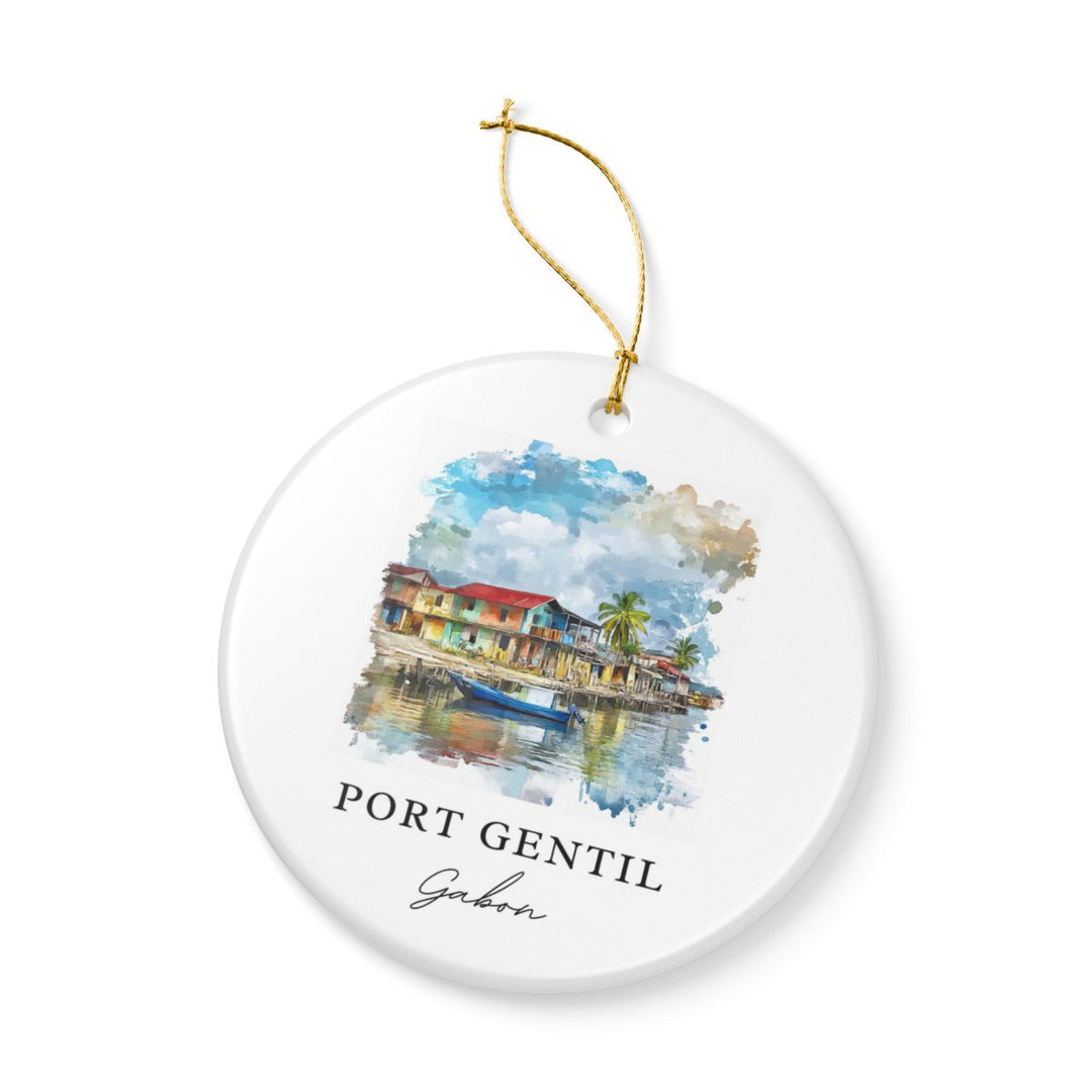 Port-gentil Ornament: Unique Port-gentil Souvenir, Port-gentil Xmas Decor, and Authentic Port-gentil Gift