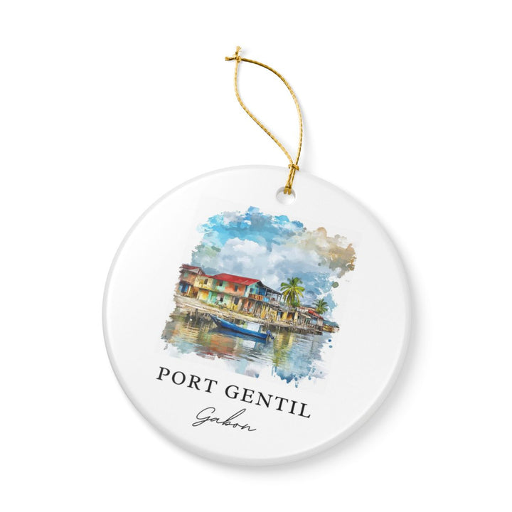 Port-gentil Ornament: Unique Port-gentil Souvenir, Port-gentil Xmas Decor, and Authentic Port-gentil Gift