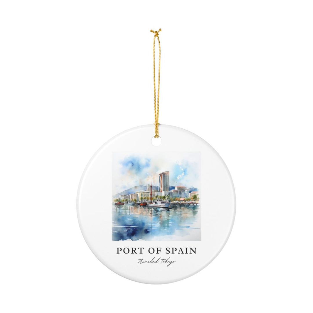 Port of Spain Trinidad and Tobago Ornament | Christmas Travel Gift