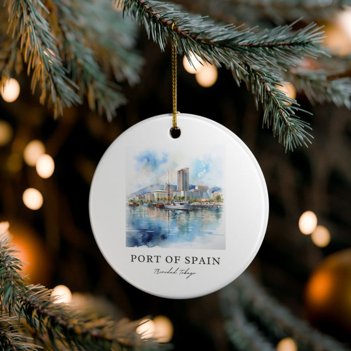 Port of Spain Trinidad and Tobago Ornament | Christmas Travel Gift