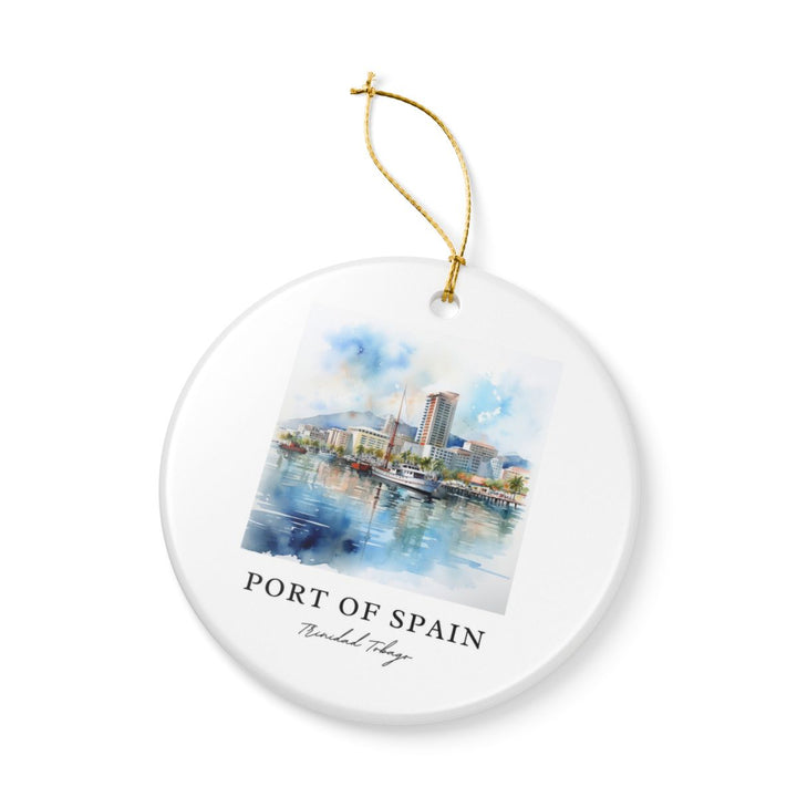 Port of Spain Trinidad and Tobago Ornament | Christmas Travel Gift