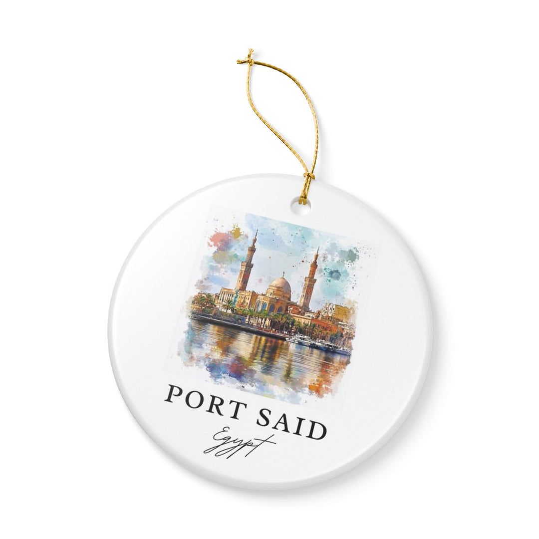 Port Said Ornament: Unique Port Said Souvenir, Port Said Xmas Decor, and Authentic Port Said Gift
