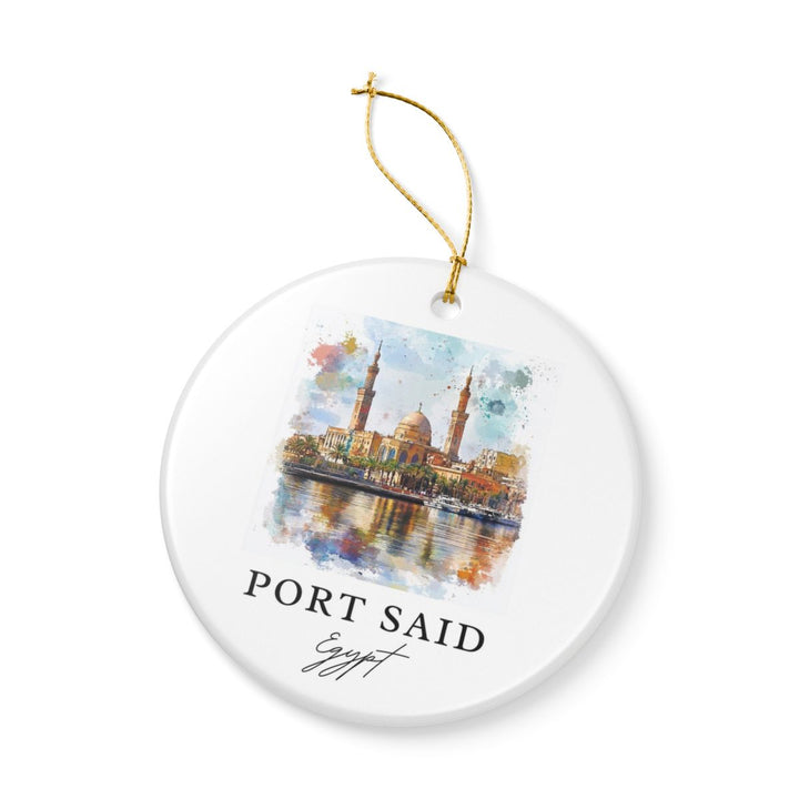 Port Said Ornament: Unique Port Said Souvenir, Port Said Xmas Decor, and Authentic Port Said Gift