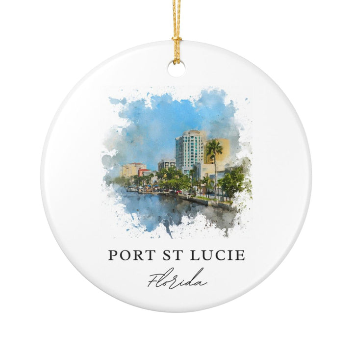 Port St. Lucie Ornament: Unique Port St. Lucie Souvenir, Port St. Lucie Xmas Decor, and Authentic Port St. Lucie Gift